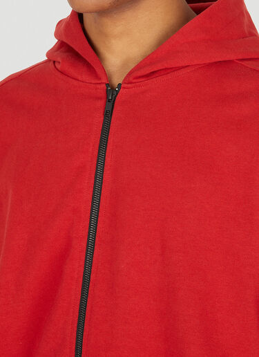 GR10K Compass Zipped Hooded Sweatshirt Red grk0148006
