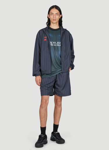 Boiler Room x Umbro Pinstripe Shorts Black bou0153003