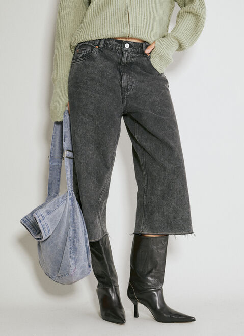 VETEMENTS ハーフカットデニムジーンズ Blue vet0254001