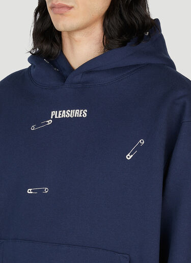 Pleasures Safety Pin Hooded Sweatshirt Navy pls0151006