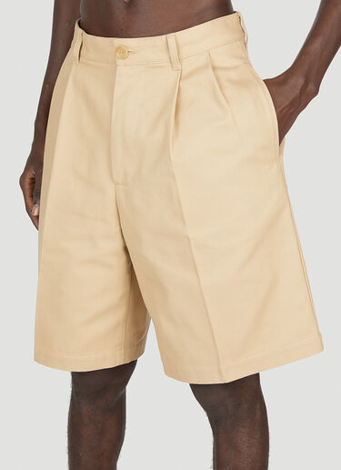 Folded Pleat Shorts Gucci Folded Pleat Shorts Beige guc0153012