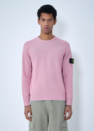 Stone Island Crewneck Wool Sweater Pink sto0164074