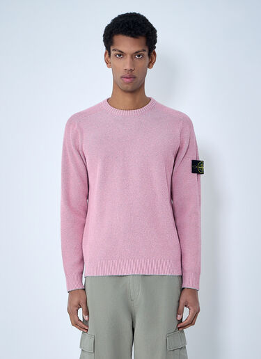 Stone Island Crewneck Wool Sweater Pink sto0164074