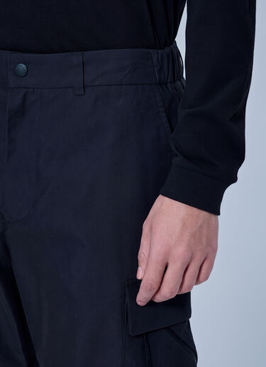 LN-CC® - Moncler: Cotton Blend Trousers - Black Moncler Cotton Blend Trousers Black mon0166018