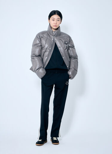 8 Moncler Palm Angels Haunani Short Down Jacket Grey mpa0359001
