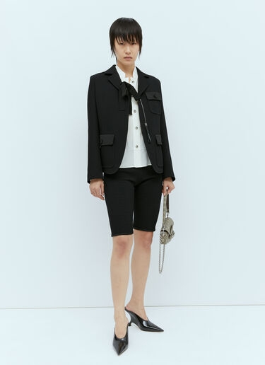 Gucci 고급 울 크레이프 재킷  블랙 guc0255011