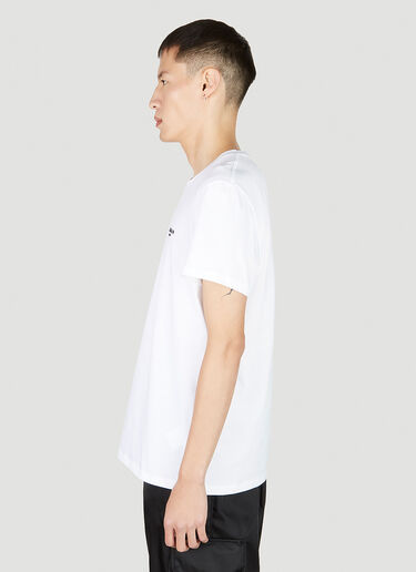Balmain フロック ロゴTシャツ ホワイト bln0151001