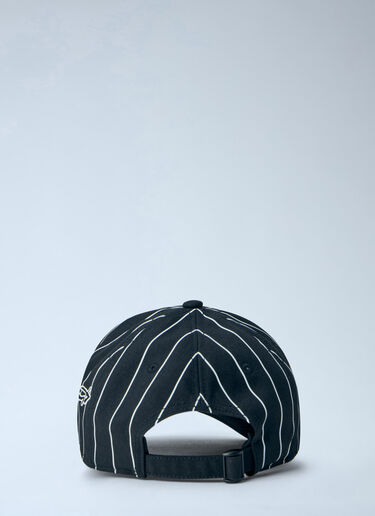 Y-3 Pinstripe Logo Baseball Cap Black yyy0364041