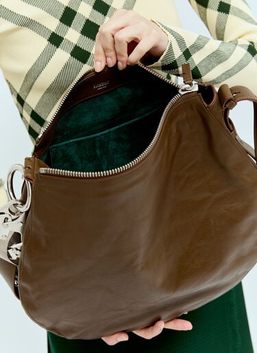 Burberry Medium Knight Shoulder Bag Brown bur0255087