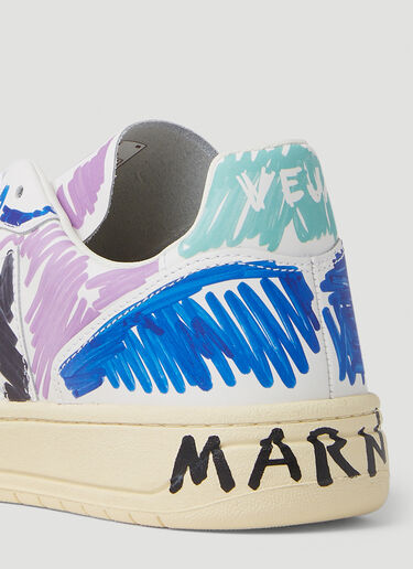 Marni x Veja V10 Low Top Sneakers Purple mnv0350003