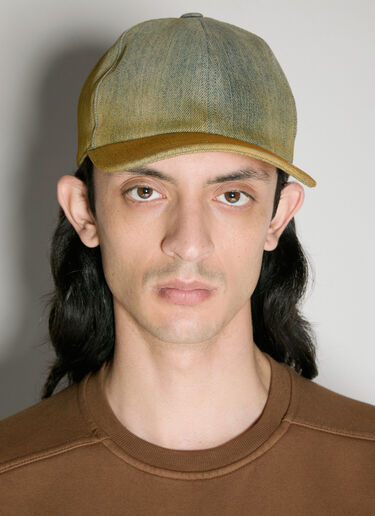 Rick Owens DRKSHDW Denim Baseball Cap Green drk0156025