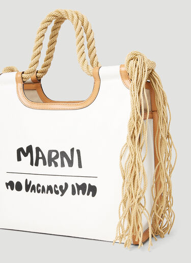 Marni x No Vacancy 마르셀 토트백 화이트 mvy0253016