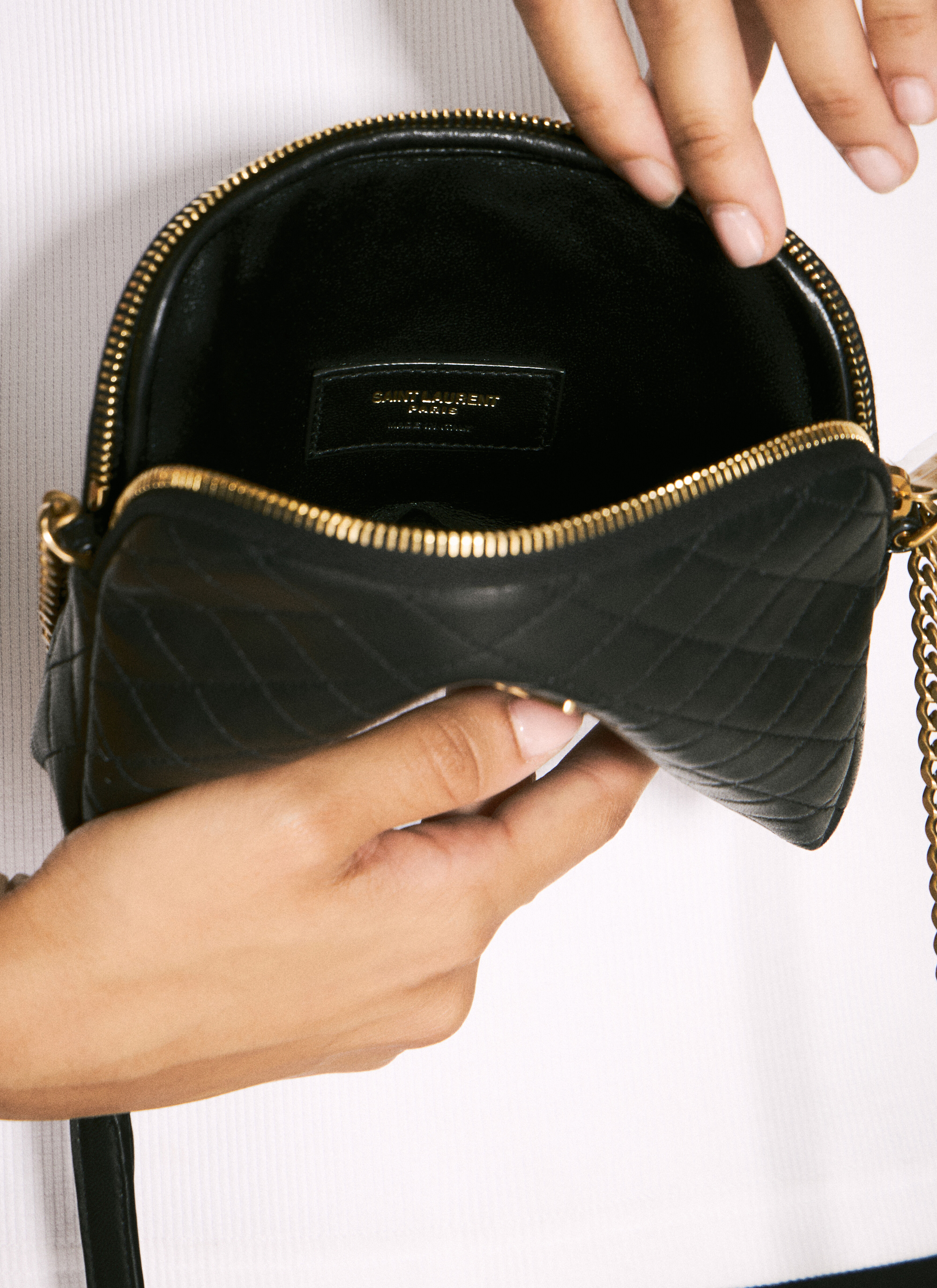 Saint Laurent Gaby Shoulder Bag in Black LN CC