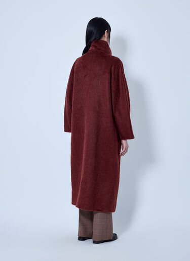 LN-CC® - Max Mara: Alpaca and Wool Wrap Coat - Red Max Mara Alpaca and Wool Wrap Coat Red max0266208