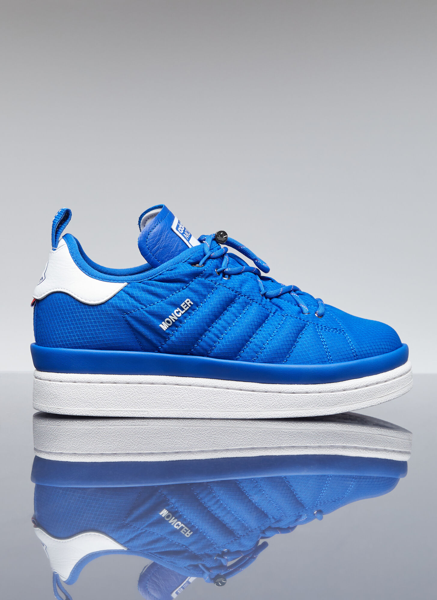 Shop Moncler X Adidas Originals Campus Low Top Sneakers In Blue