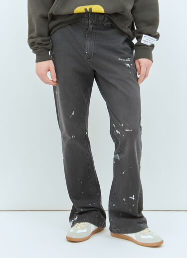 Gallery Dept. Flared Chino Pants Black gdp0158042