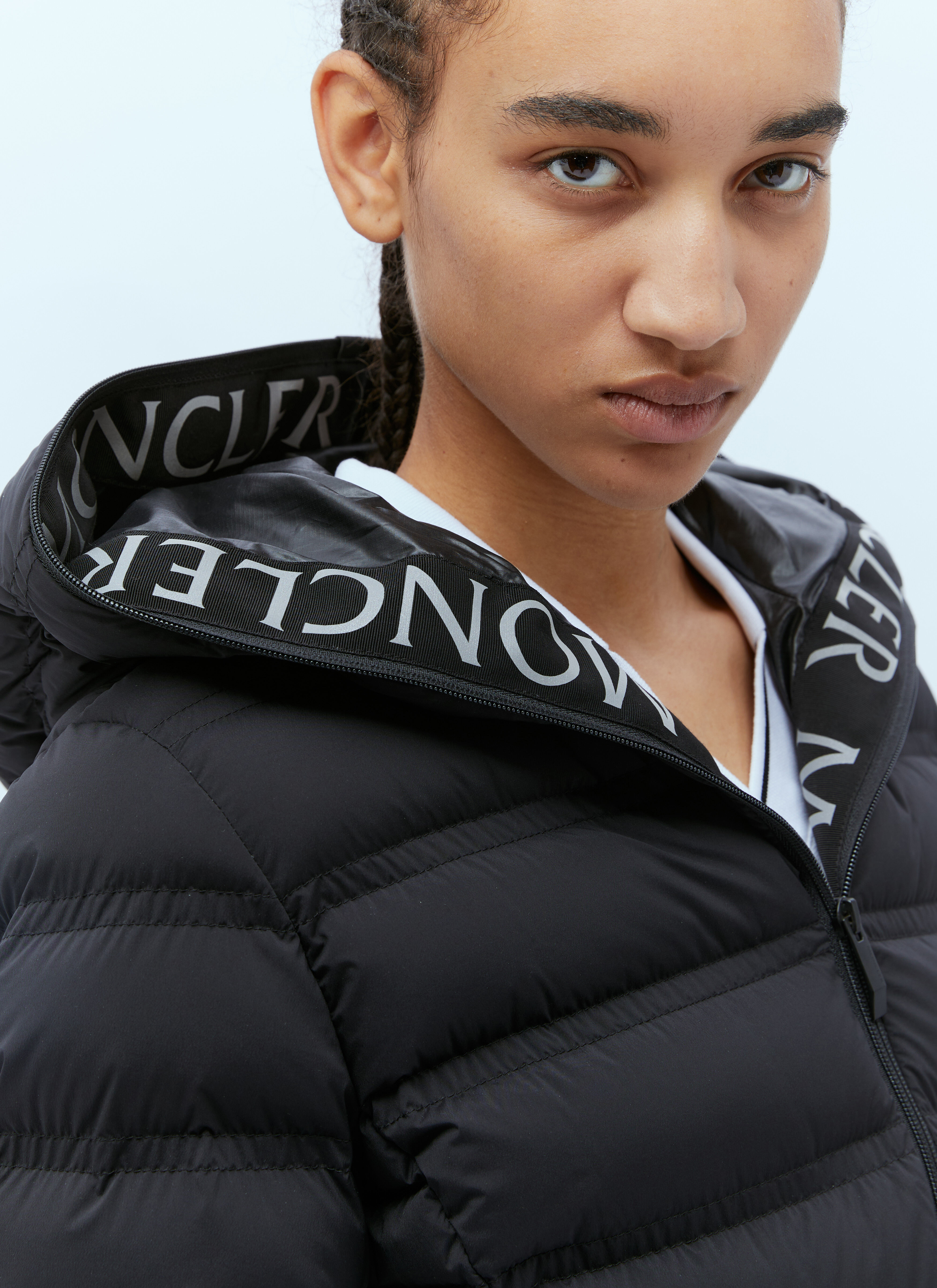 Moncler black clearance down aiton jacket
