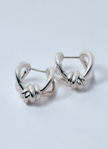 Bottega Veneta Knot Earrings Silver bov0259060