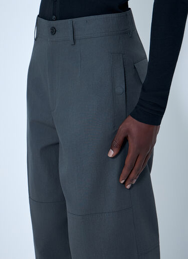 Wide-Leg High-Rise Trousers Dries Van Noten Wide-Leg High-Rise Trousers Grey dvn0163012