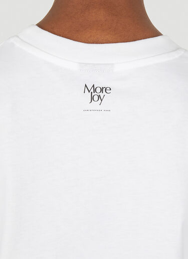 More Joy 로고 프린트 티셔츠 화이트 mjy0347002