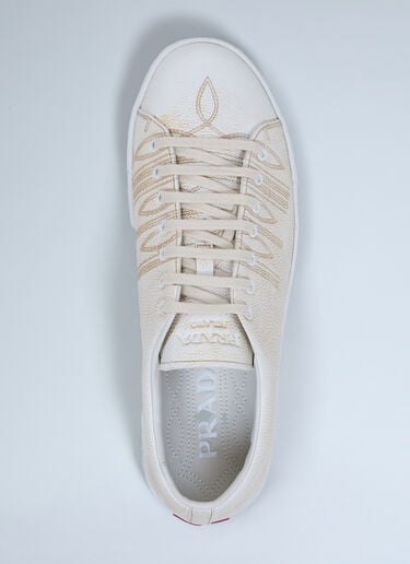Prada Leather Sneakers White pra0162015