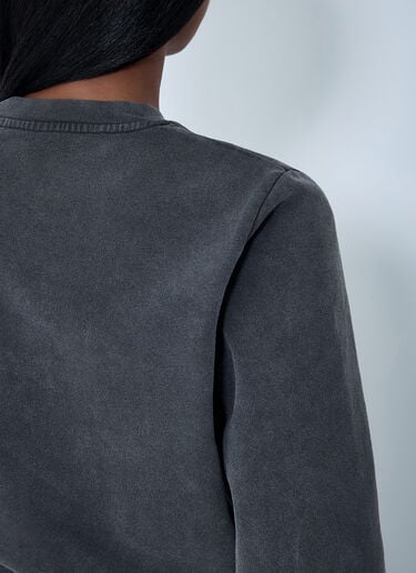 Logo Motif Cardigan Alexander Wang Logo Motif Cardigan Black awg0261002