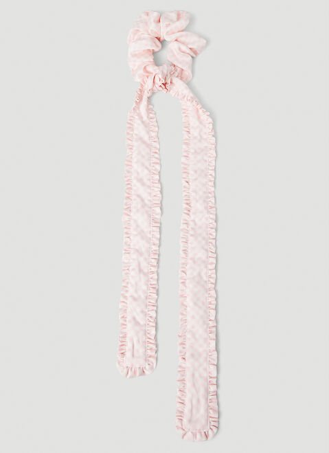 Burberry Ruffled Bow Scrunchie Beige bur0252041