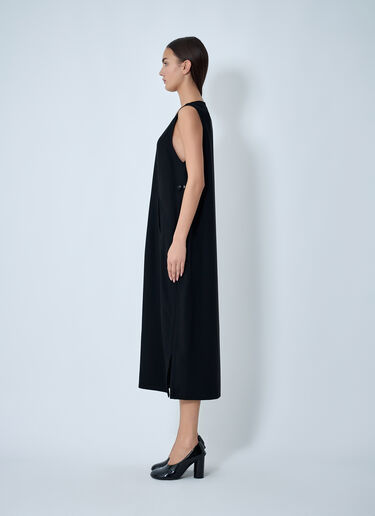 Double Knit Midi Dress Yohji Yamamoto Double Knit Midi Dress Black yoy0262029