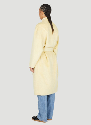 Isabel Marant Caliste Wool Coat Yellow ibm0253010