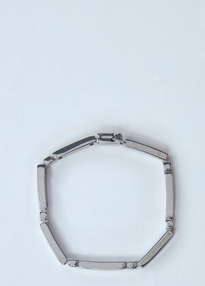 Saint Laurent Metal Bar Bracelet Silver sla0159016