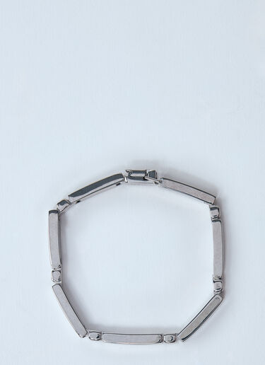 Saint Laurent Metal Bar Bracelet Silver sla0159016