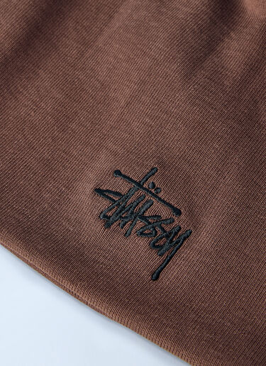 LN-CC® - Stüssy: Jersey Skullcap Beanie - Brown Stüssy Jersey Skullcap Beanie Brown sts0166080