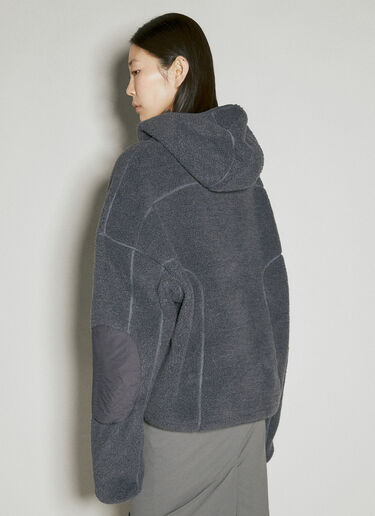 Entire Studios Fluffy Fleece Hooded Sweatshirt Grey ent0353011