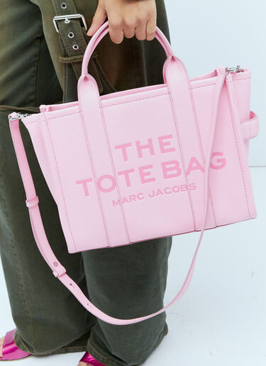 Marc Jacobs Leather Medium Tote Bag Pink mcj0254004