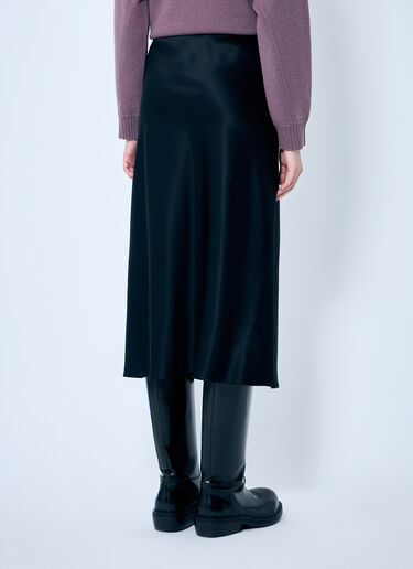 Max Mara Silk Midi Skirt Black max0259003