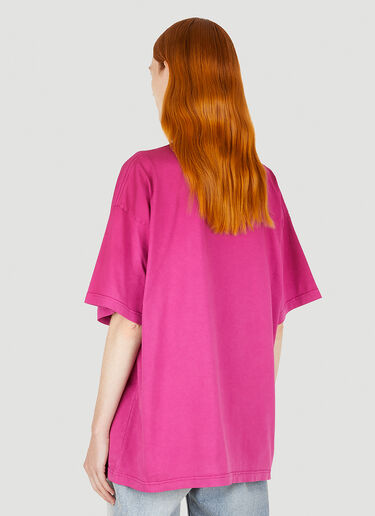 Balenciaga Oversized Logo T-Shirt Pink bal0248066