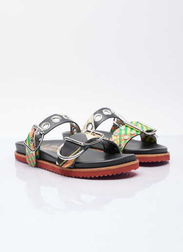 Vivienne Westwood Alex 铆钉凉鞋 黑 vvw0256033