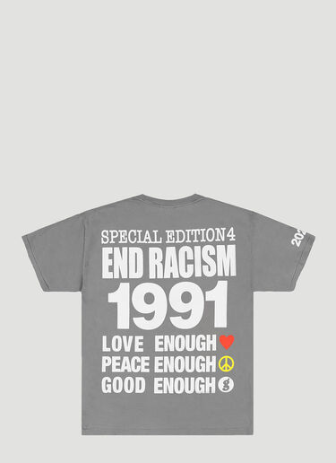 Infinite Archives End Racism T-Shirt Grey ina0342001