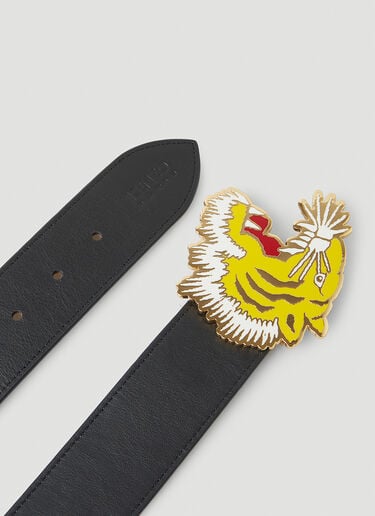 Kenzo Tiger Buckle Reversible Belt Black knz0250047