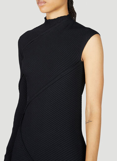 BALENCIAGA, Spiral Knit One Sleeve Mini Dress, Women