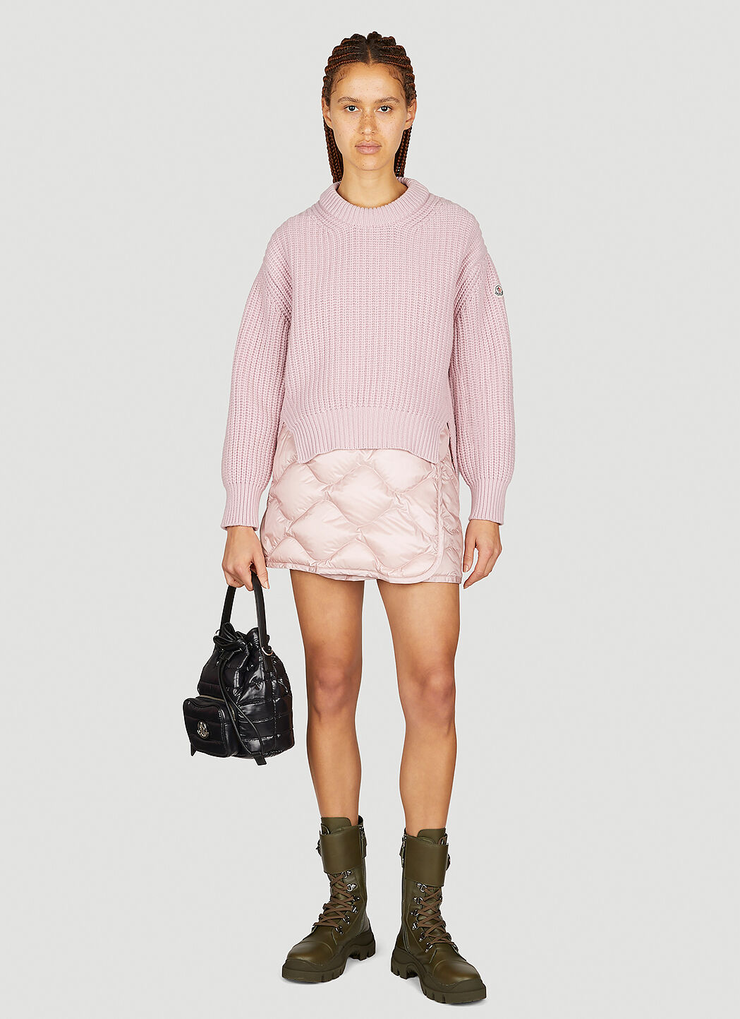 Pink quilted skirt outlet
