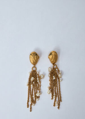 Chloé Shell Earrings Gold chl0260044