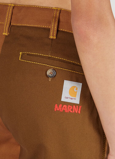 Marni x Carhartt Colour Block Panel Pants Brown mca0250013