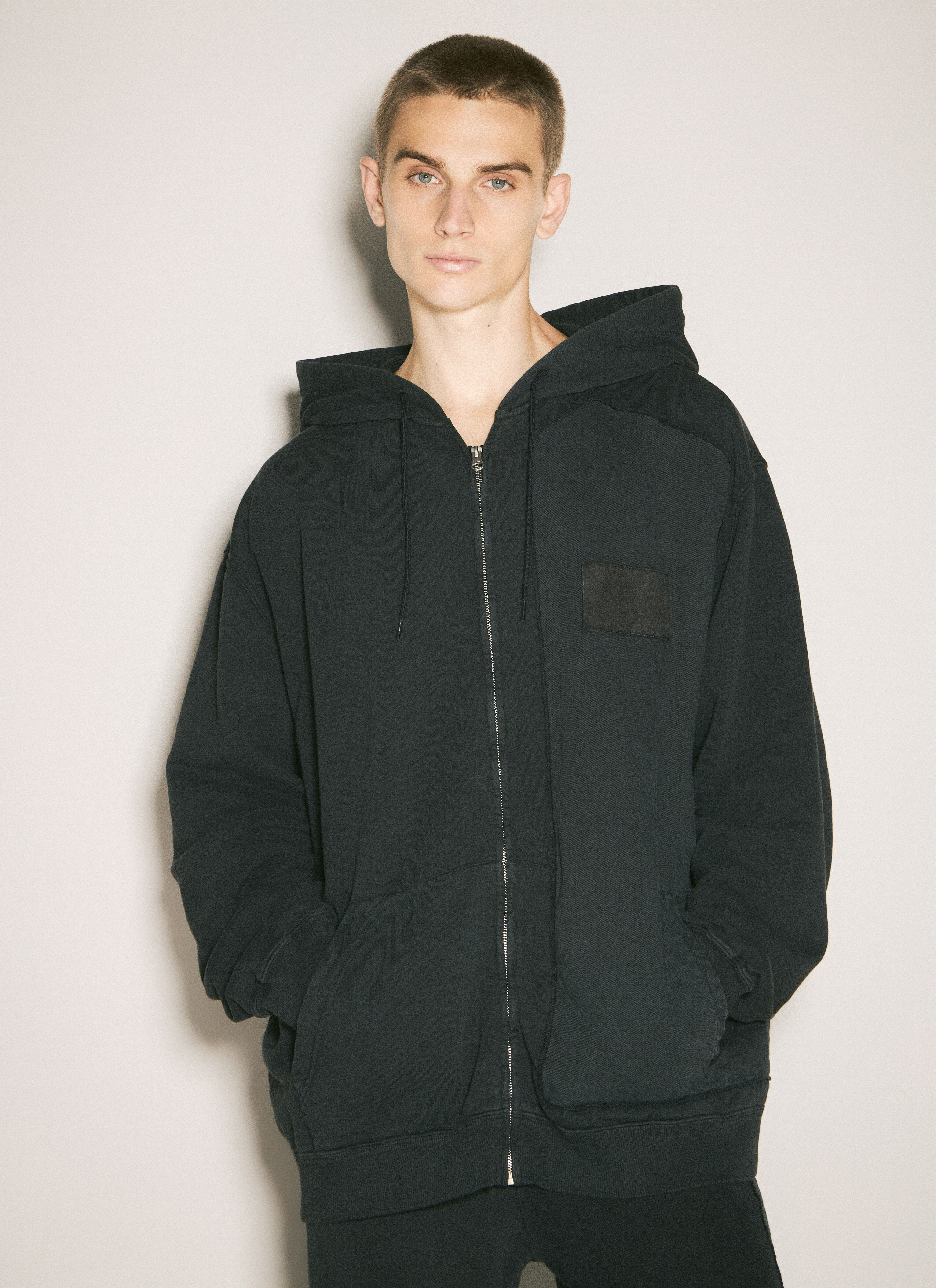 MM6 Maison Margiela Men's' Sweat Jacket in Black | LN-CC®