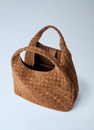 Bottega Veneta Campana Large Shoulder Bag Brown bov0263021