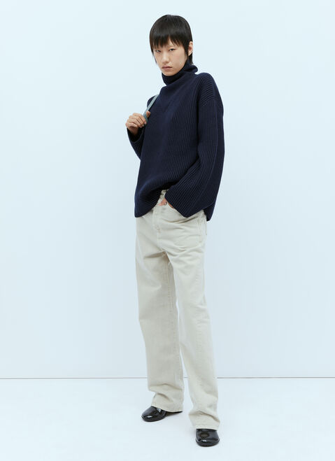 TOTEME ロールネックニットセーター  ブラウン tot0254017