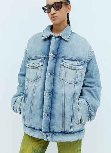 Acne Studios Oversized Padded Denim Jacket Blue acn0353002