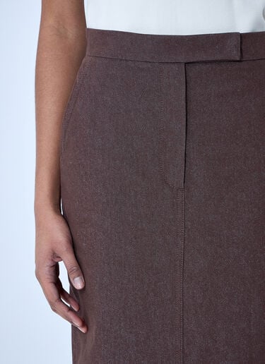 Max Mara Tailored Midi Skirt Brown max0260026