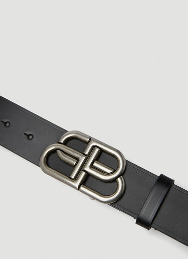 Balenciaga BB 搭扣腰带 黑 bal0149062