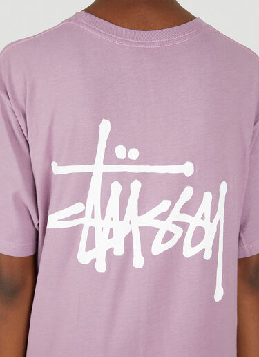 ベーシックロゴプリント Tシャツ Stüssy ベーシックロゴプリント Tシャツ パープル sts0350025
